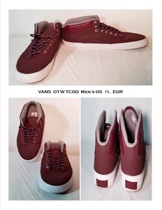 burgundy vans high tops