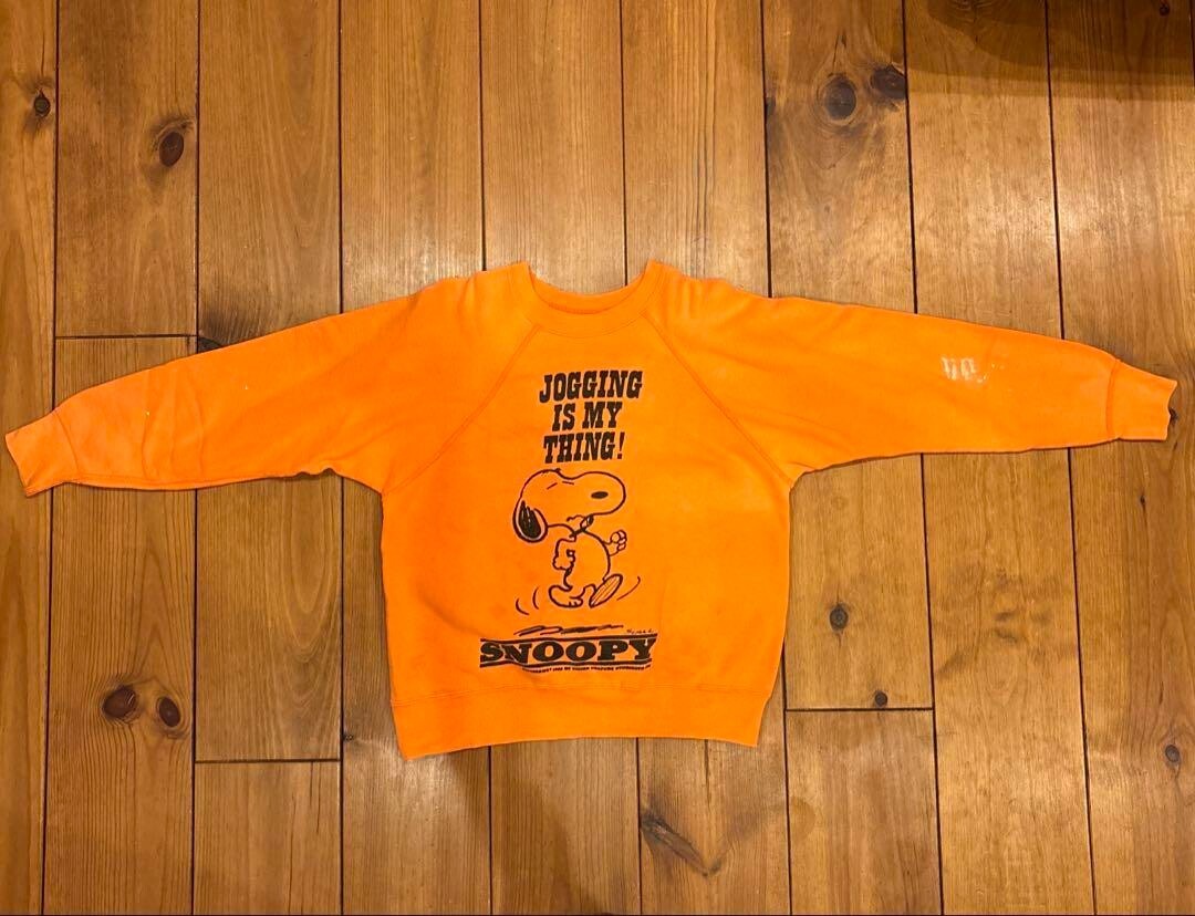 Vintage PEANUTS SNOOPY　М　スヌーピー 60s Mayo Spruce Snoopy Peanuts Sweatshirt – Vintage Paint