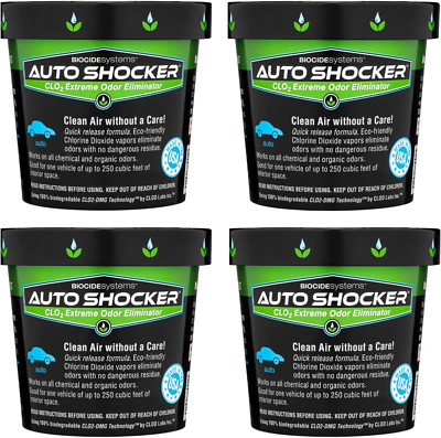 Auto Shocker, Quick Release Car Odor Eliminator, Eco-Friendly Clo2 Odor Remover
