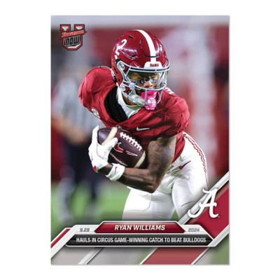 2024 Bowman U Now Football Card 19 Ryan Williams Alabama /10,001