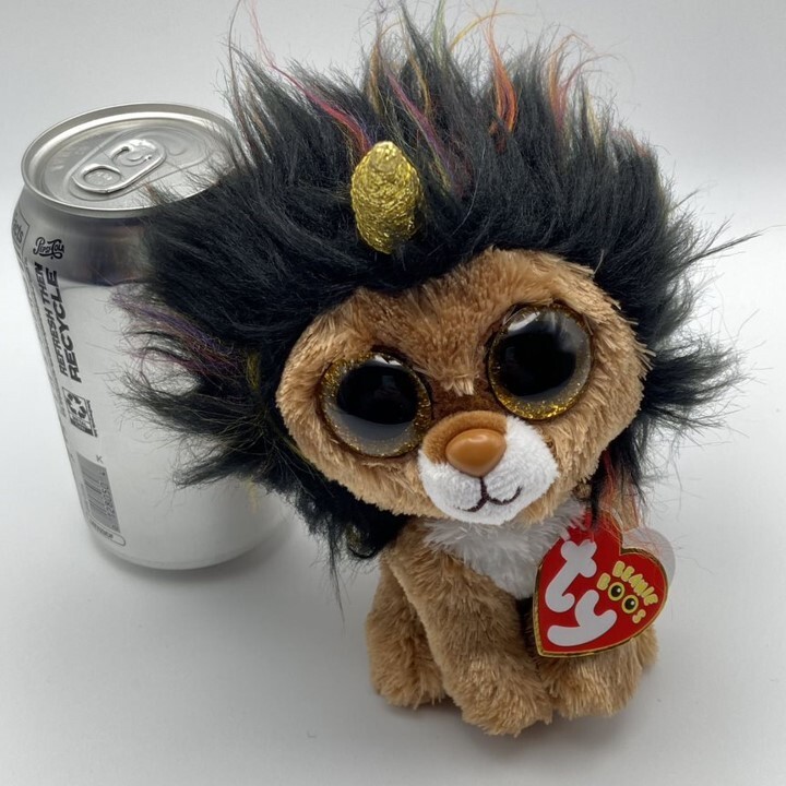 Ty Beanie Boos RAMSEY the LionCorn 6” Plush Lion Cub Unicorn Cute Leo ...