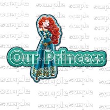Disney Our Princess Brave vvv Premade Scrapbook Page Paper Piece die cut
