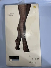 A New Day Women's Rattan Pattern Tights Size Small / Medium Dress, Show, Design