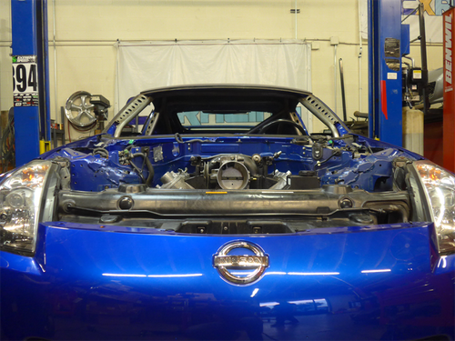 Panel de aceite de aluminio sumidero delantero CXRacing para Nissan 350Z GM LS1/LSx Swap - Imagen 7 de 12
