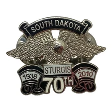 Sturgis 2010 70th Annual Motorcycle Rally Pin Eagle Wing South Dakota Souvenir