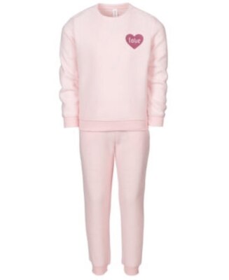 Ideology Toddler Girls 2-Pc. Love Fleece Sweatshirt and Pants Set,Size 3T