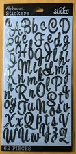Alphabet/ Numbers  Letters/ Stickers/ Silver/62 pieces