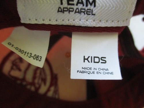 WASHINGTON REDSKINS TEAM APPAREL BURGUNDY & GOLD YOUTH KIDS ADJUSTABLE CAP HAT - Picture 6 of 6