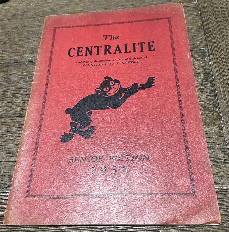 1935 Central High School Senior Yearbook Knoxville Tennessee TN