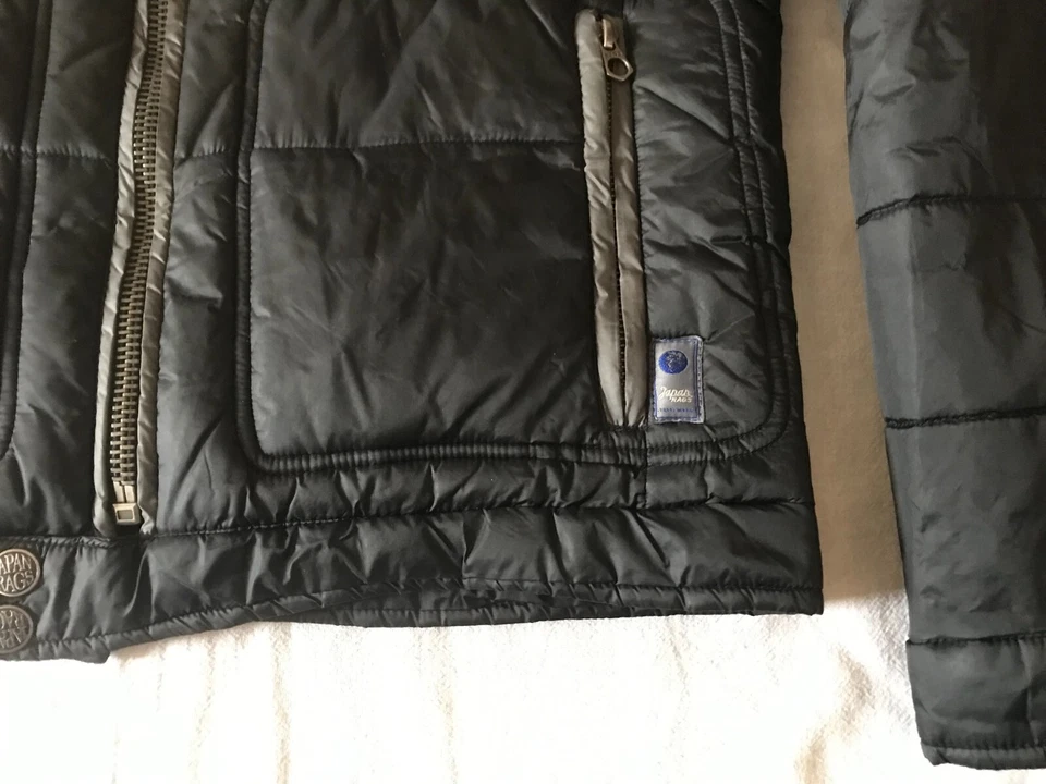 CHAQUETA PUFFER RACER HOMBRE JAPAN RAGS NEGRA TALLA PEQUEÑA Foto 3 de 4