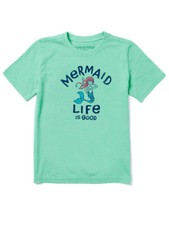 Life is Good Kids Crusher Tee Shirt Mermaid Life 71613