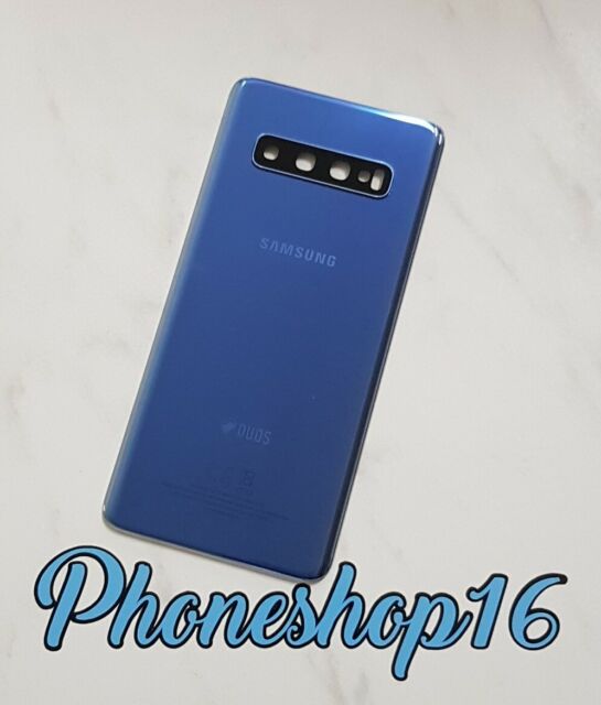 Original Samsung Galaxy S10 SM-G973F/DS DUOS Akkudeckel Deckel Backcover Blau A