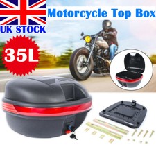 35L Motorcycle Tail box Helmet Top Case Motorbike Luggage Storage Trunk Carrier
