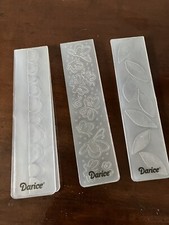 Darice Embossing Folders- Butterflies, Leaves, Scallops- 1.5  By 5.5  Set Of 3