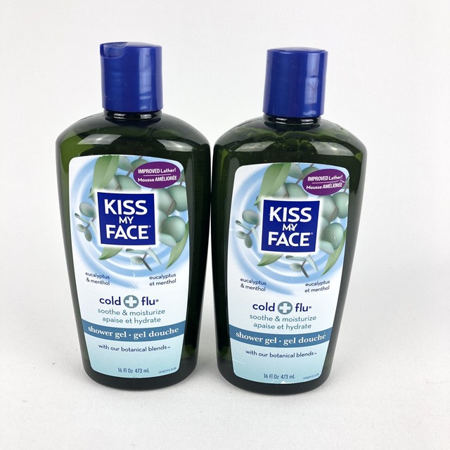 2 X Kiss My Face Shower Gel Cold & Flu Eucalyptus & Menthol 16 oz eBay