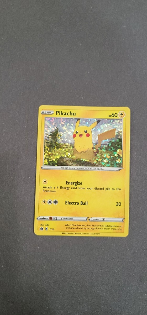 basic pikachu card 60 hp value holographic Basic Pikachu Holographic HP60