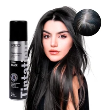 RED by Kiss Tintation Temporary Hair Color Spray, Instant Gray Root Cover Up, Wa