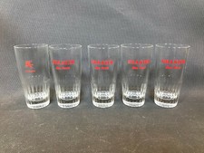 Lot de 5 anciens verres de bistrot 1 Picon et 4 Granier Pastis