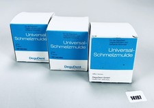 DeguDent Schmelzmulde Universal 3 St&uuml;ck 23510054 Schmelztiegel NEU