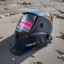 Large Viewing Screen Welding Helmet, 1/1/1/1 Top Optical Clarity Auto Darkening