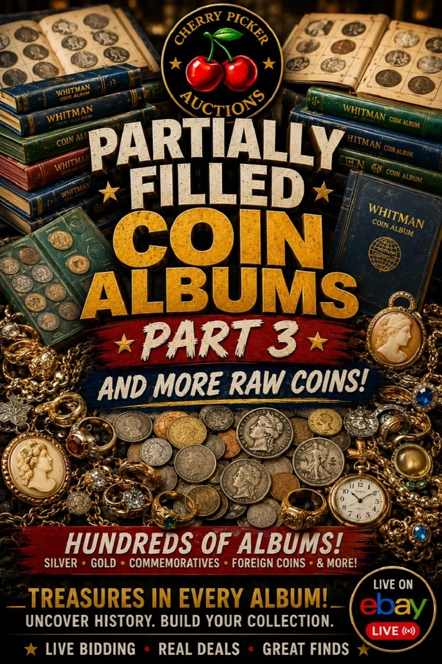 Cherry Picker Auctions - Coin Albums Galore Part 2- 7-17-26