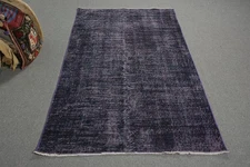 Elegant Purple Rug, 6.9x6.89 ft Area Rug with Rich Color
