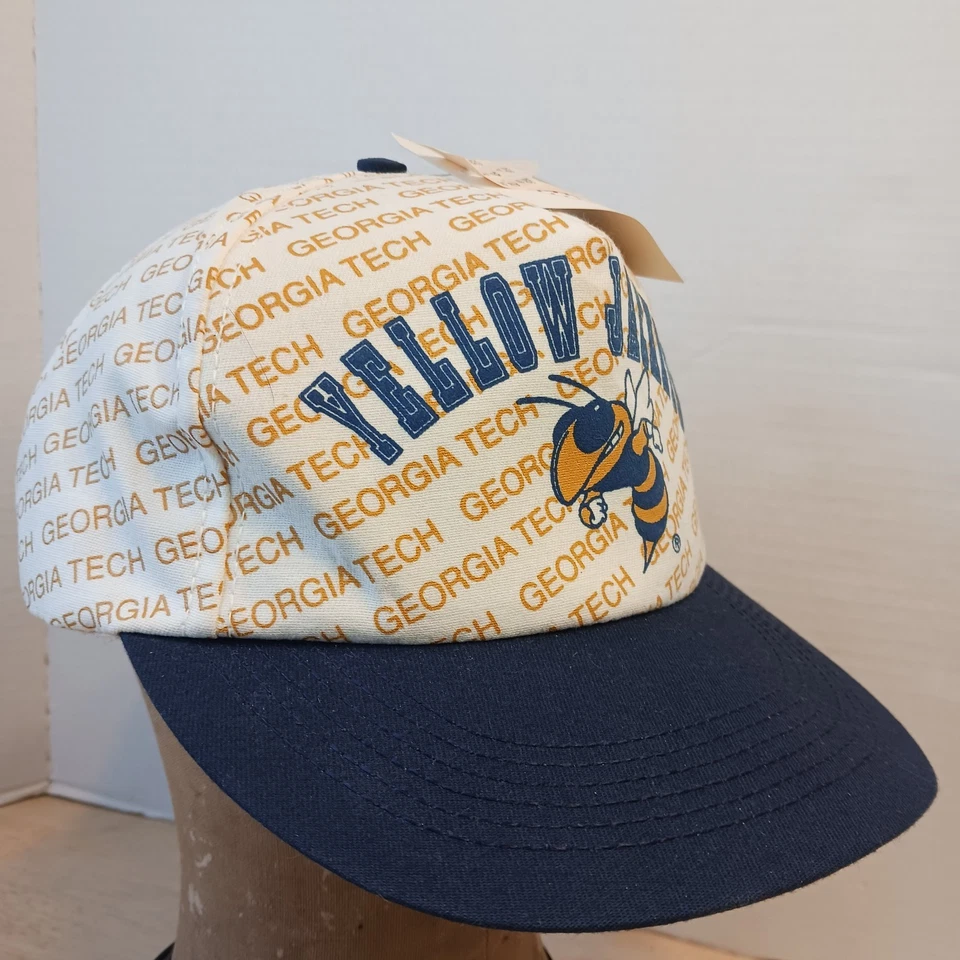 De colección Nuevo de Lote Antiguo Georgia Tech Chaquetas Amarillas Primera Fila EE. UU. Gorra Snapback Gorra AOP NUEVA CON ETIQUETAS Foto 3 de 4