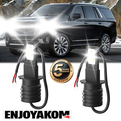For GMC Yukon 1993-1997 LED Fog Light Bulb Conversion Kit High Power 6000K 2Pcs