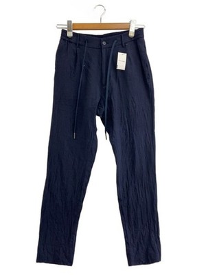 TAGLIATORE Linen Easy Pants, Made in Italy, Size 48, Linen, Navy, A-DAKAR22K14