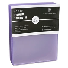 Platinum Protectors 8x10 Toploaders Premium Photo Plastic Rigid Holders Sleeves