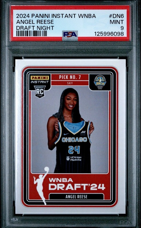 ANGEL REESE 2024 Panini Instant WNBA Draft Night #DN6 ROOKIE PSA 9 Chicago RC