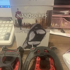 Kahtoola NANOspikes Traction Spikes for Ice, Winter Running Walk Black XS