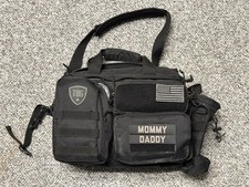 Tactical Baby Gear Deuce 3.0 Tactical Diaper Bag with Changing Mat Black 