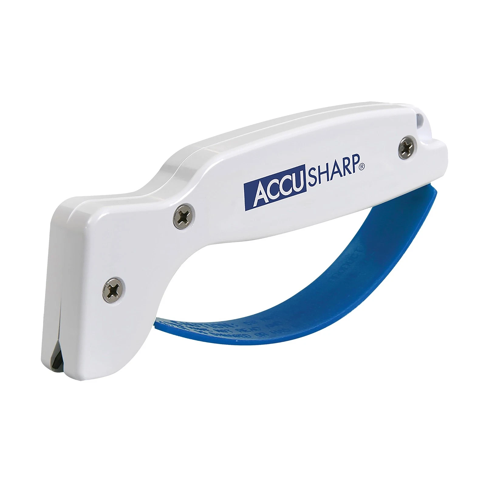 Knife Sharpener with Ergonomic Handle Restores Straight Serrated Knives