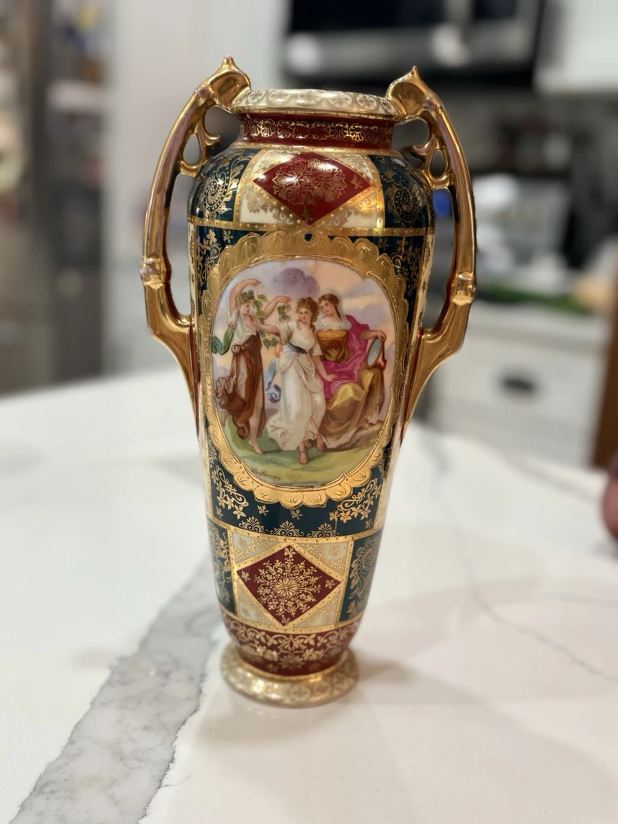 皇家维也纳的古董陶瓷花瓶| eBay