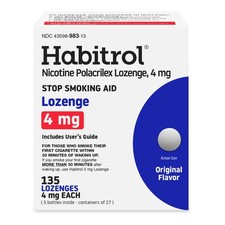 Habitrol Nicotine Lozenges 4mg Original Flavor, 135 Ct - Smoking Cessation Aid