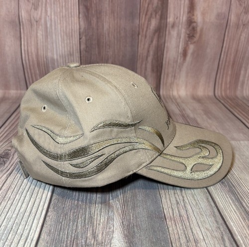 John Deere Baseball Cap Mütze verstellbar khaki braun bestickt Flammen Herren neu - Bild 4 von 9
