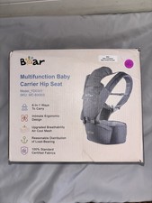 Bear Multifunction Baby Carrier Hip Seat 6-in-1 Ergonomic Gray Infant Toddler