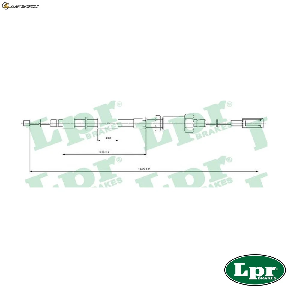 SEILZUG FESTSTELLBREMSE C0131B FÜR CITROËN JUMPER/Bus/Van FIAT DUCATO 2.0L 4cyl - Bild 1 von 4