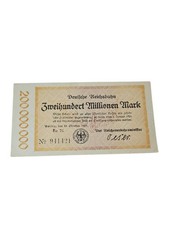 🔥1923 GERMANY Cat PICK S1018 200 MILLIONEN MARK CURRENCY BANKNOTE  RAILROAD 