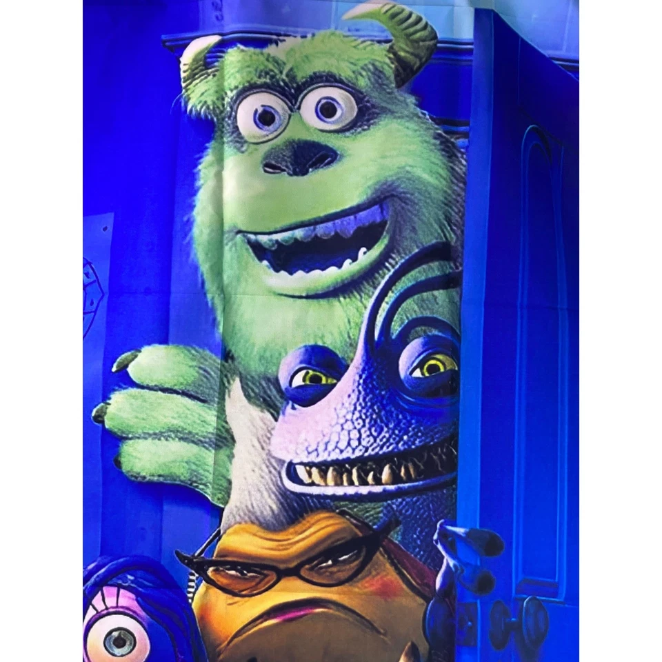 Monsters Inc Disney Pixar Birthday Party Backdrop Photo Booth 3ft x 5ft NEW - Image 3 of 4