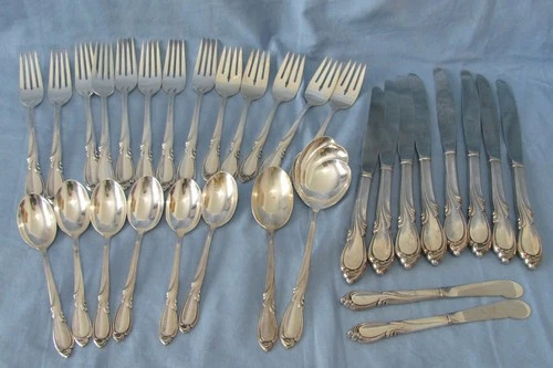 59.3 Ounces of Sterling Silver Flatware Int'l Sterling Rhapsody  Scrap or Not