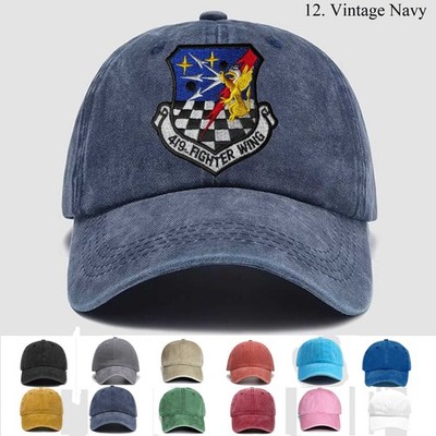 Customized Personalization Embroidered Hat USAF 419th Fighter Wing, Trucker Hat