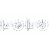 2X Delphi Bremsscheiben 238Mm BelÜFtet Vorne Passend FüR Toyota Corolla | BG2424