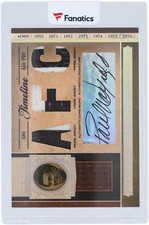 Paul Warfield Browns Signed 2006 Playoff National Treasures #TL-PW #4/5 Card