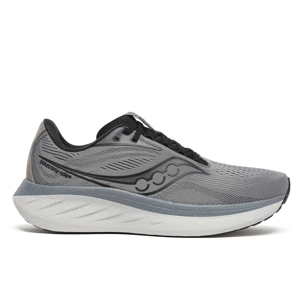 Saucony Peregrine 15 - Tenis Para Correr Para Mujer, Negro/Sombra, 8.5 Wide
