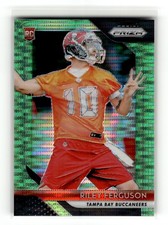 Riley Ferguson 2018 Panini Prizm #297 Rookie Bucs Prizm Neon Green Pulsar RC