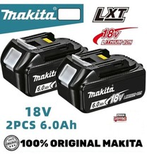 Genuine Makita 18v Battery bl1850 Bl1860 B LXT 6.0Ah Twin Pack