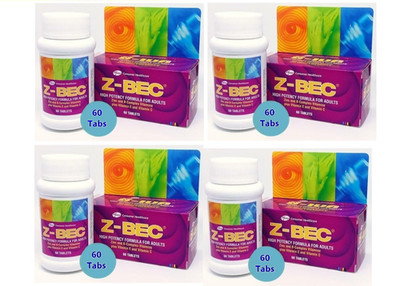 4 X Z-BEC Multivitamins Multimineral High Potency Formula For Adults