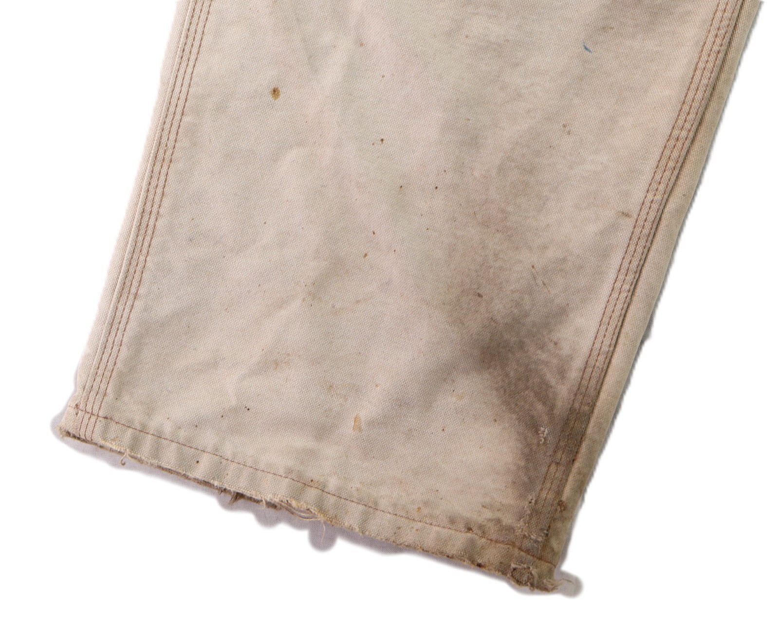 CARHARTT B136 남성용 34 x 32 브라운 캔버스 덕 더블 니 팬츠 (디스트레스드) 5